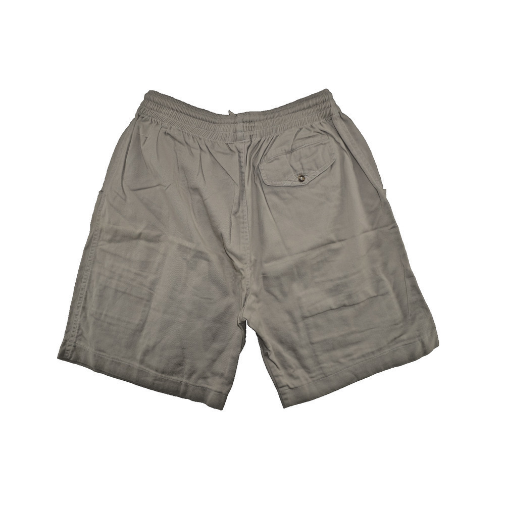 Vintage Parkway Jones Utility Shorts Credit Card Patches Beige Elastic Waist - Picture 2 of 7